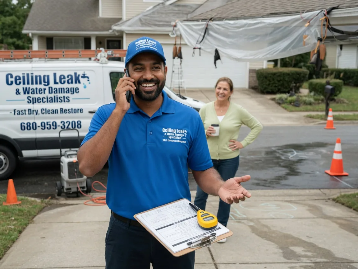 Ceiling Leak Cleanup Lumberville, PA FAQs